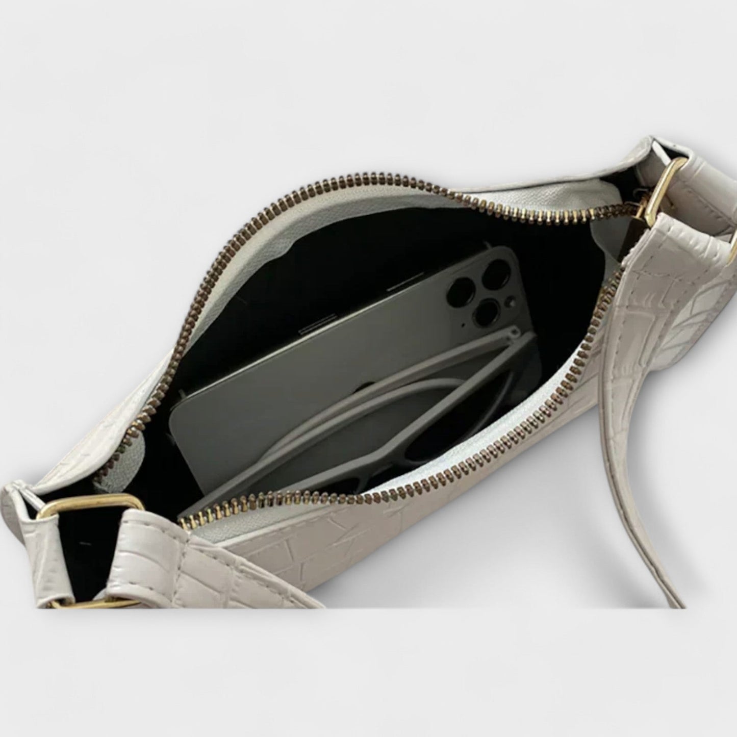 Lora - Gl shiny Leather Bag