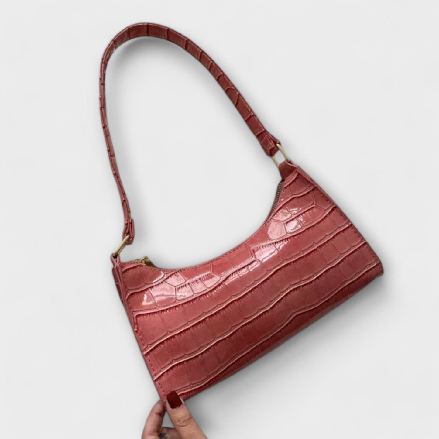 Lora - Gl shiny Leather Bag