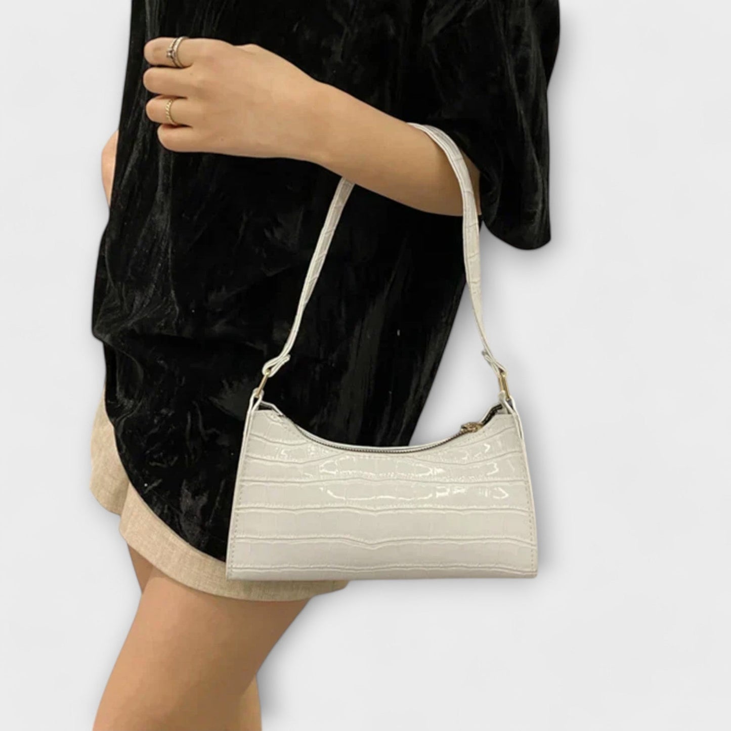 Lora - Gl shiny Leather Bag