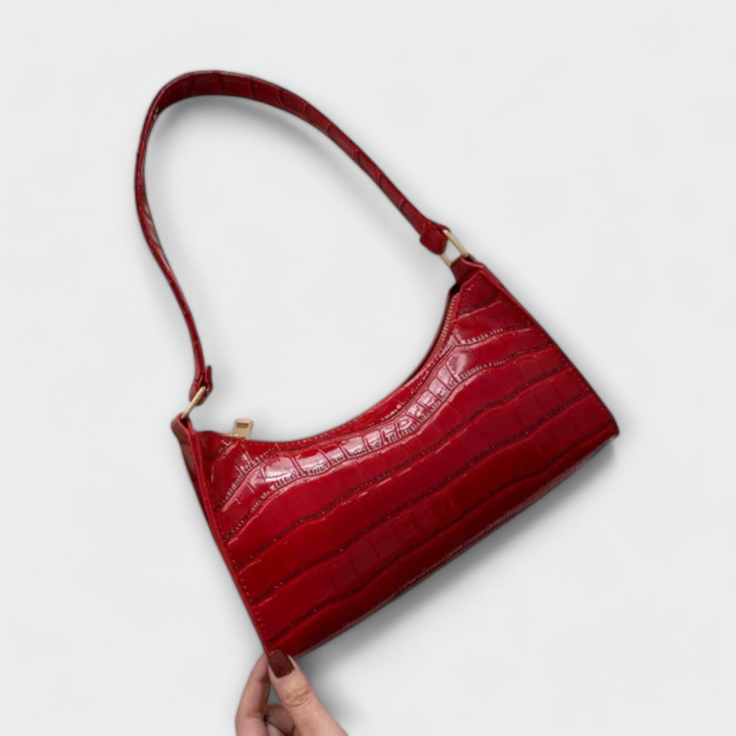 Lora - Gl shiny Leather Bag