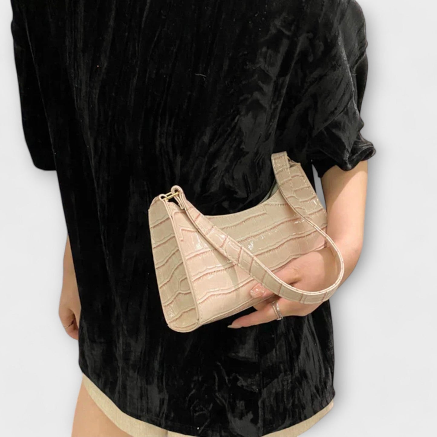 Lora - Gl shiny Leather Bag