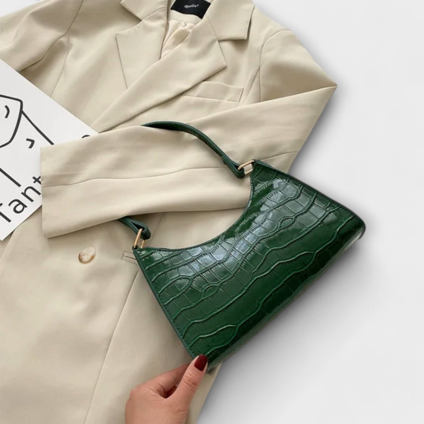 Lora - Gl shiny Leather Bag