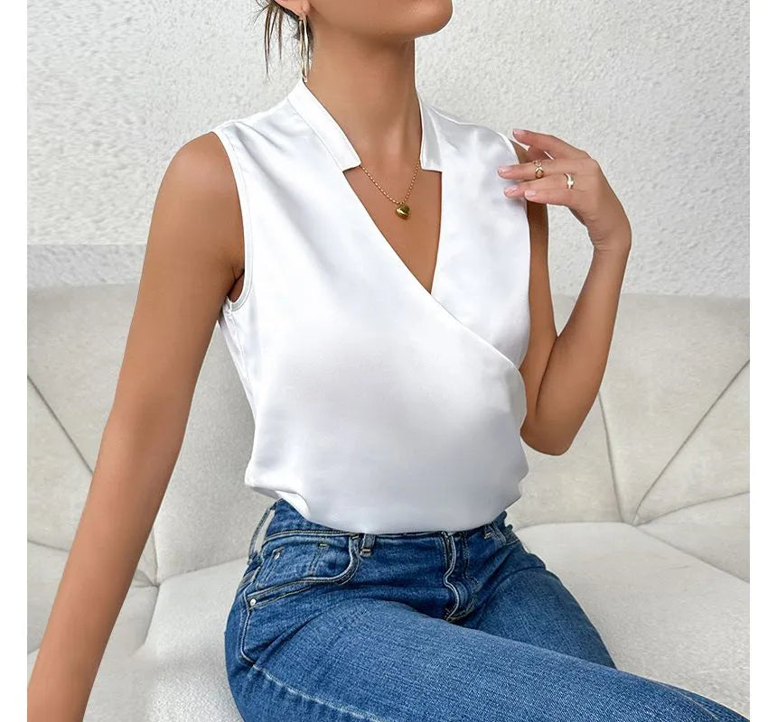 Madisyn | Chic Sleeveless Solid Color Top