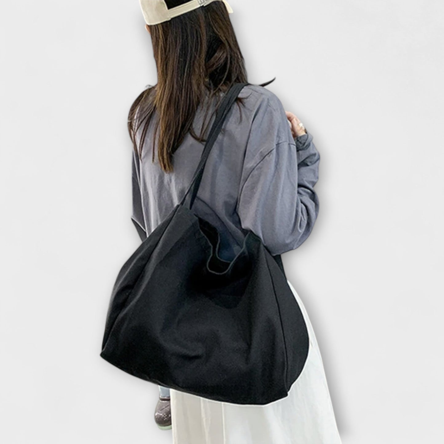 Premium Stor Canvas Shopper Taske