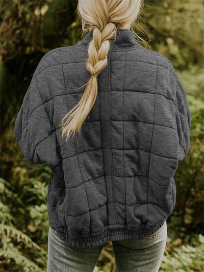 Rasmine | Elegant Quilted Jacket with Zipper
