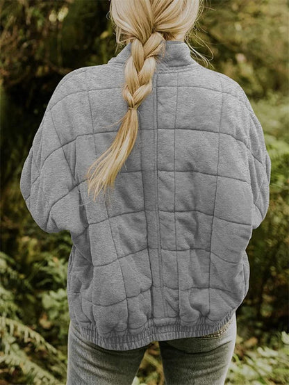 Rasmine | Elegant Quilted Jacket with Zipper