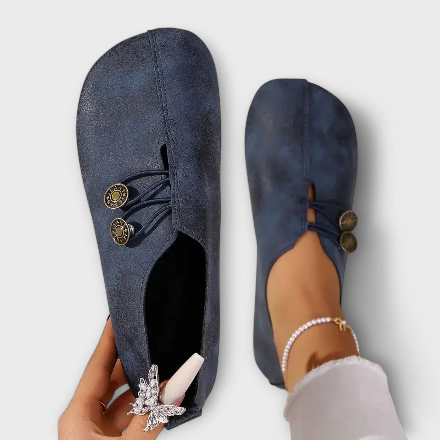 Noira - Suede Slip-On Loafers