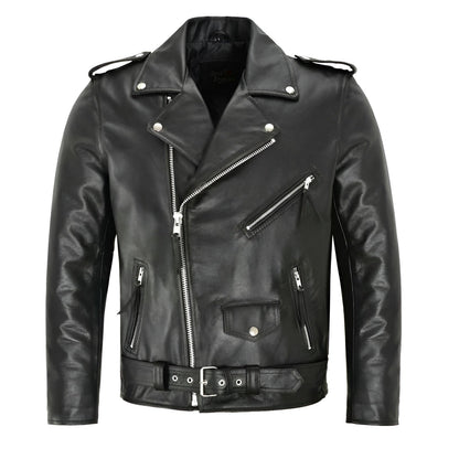 "Oliver™ | Klassisk Biker Læderjakke" can be rewritten as "Oliver™ | Classic Biker Leather Jacket".