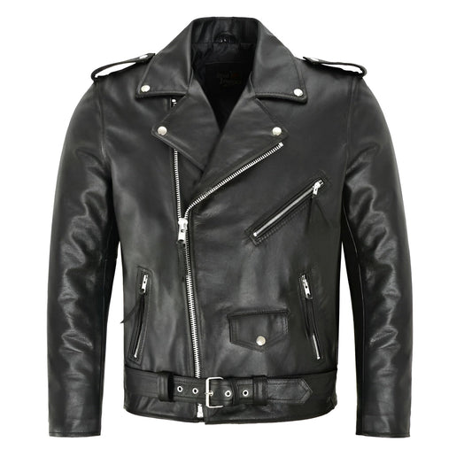 "Oliver™ | Klassisk Biker Læderjakke" can be rewritten as "Oliver™ | Classic Biker Leather Jacket".