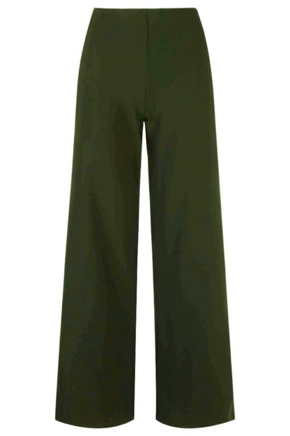 Henne Wide-Leg Pants | Army Green | Liberté Trousers