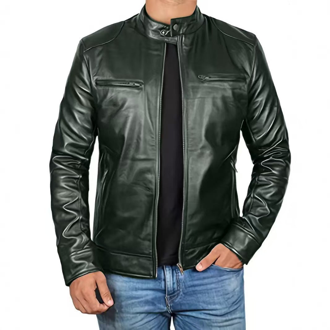 Jesper™ | Classic Biker Leather Jacket