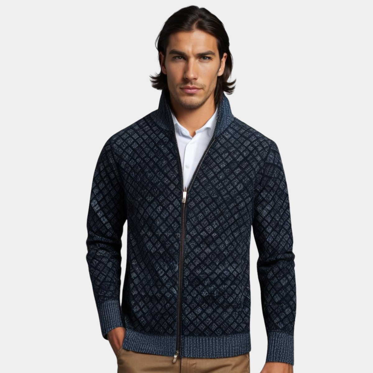 Henrik™ | Stylish Zip-Up Cardigan