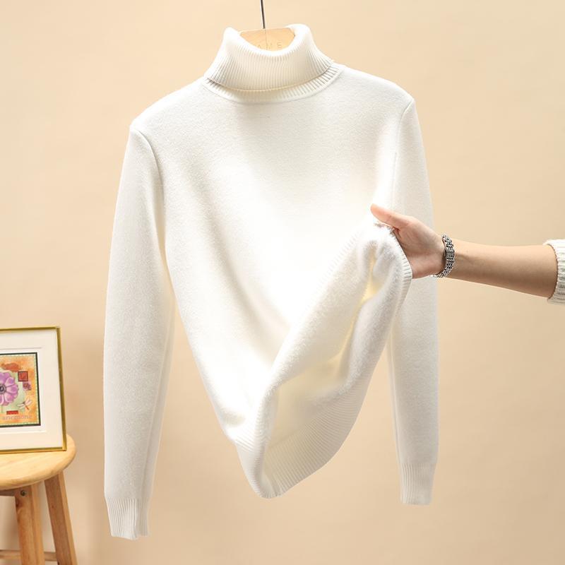 Moderne sweater med høj hals