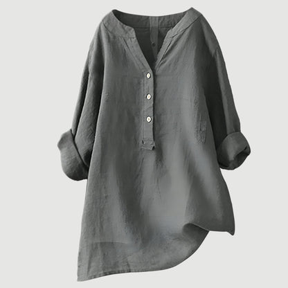 Lene | Behagelig bluse med knapper