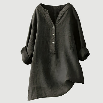 Lene | Behagelig bluse med knapper