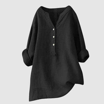 Lene | Behagelig bluse med knapper