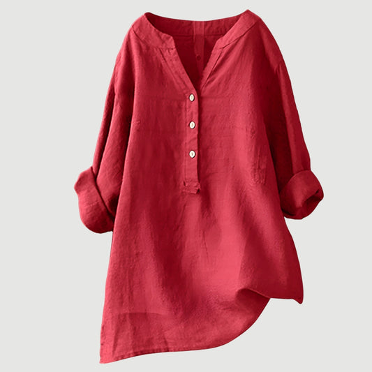 Lene | Behagelig bluse med knapper