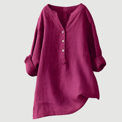 Lene | Behagelig bluse med knapper