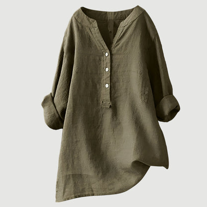 Lene | Behagelig bluse med knapper