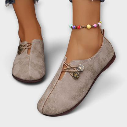 Noira - Suede Slip-On Loafers