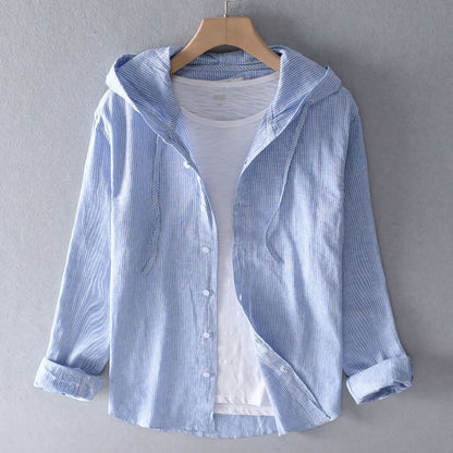 Nova | Elegant og let hør-hoodie til afslappede dage.