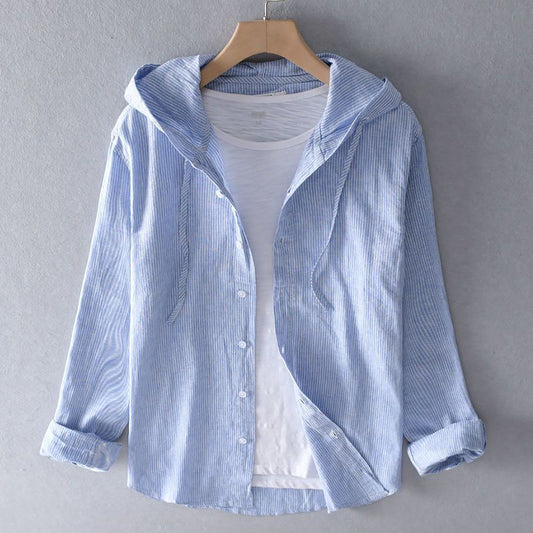 Nova | Elegant og let hør-hoodie til afslappede dage.