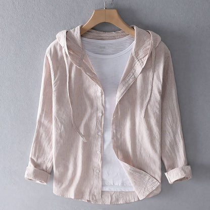 Nova | Elegant og let hør-hoodie til afslappede dage.