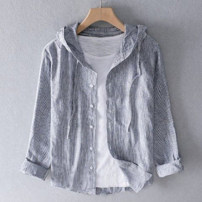 Nova | Elegant og let hør-hoodie til afslappede dage.