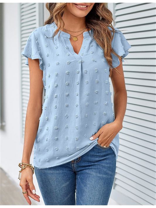 Hannah | Blouse with Patchwork and Ruffles