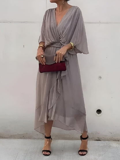 Monica | Elegant Stilfuld Omslagskjole